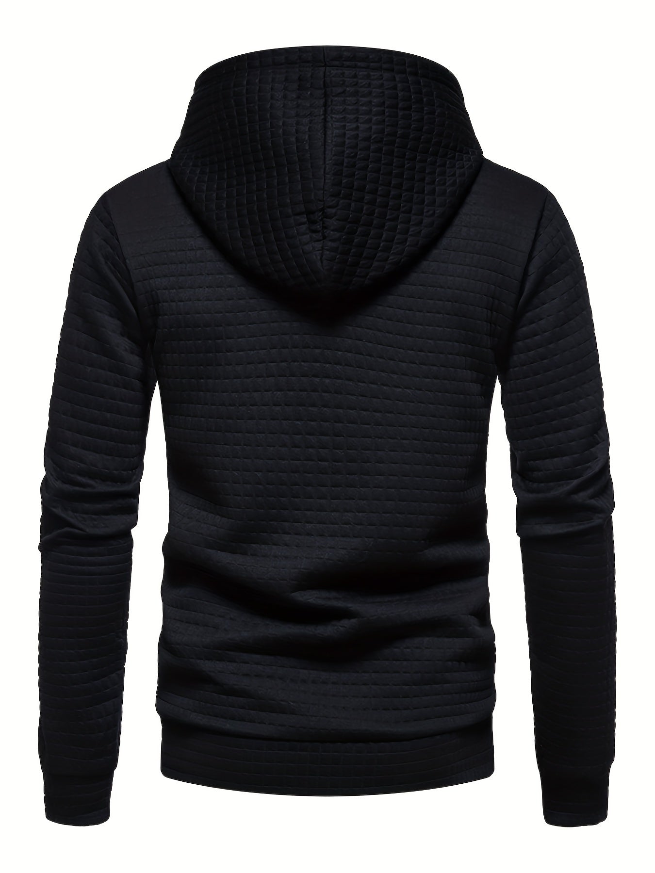 Casual men’s waffle winter hoodie