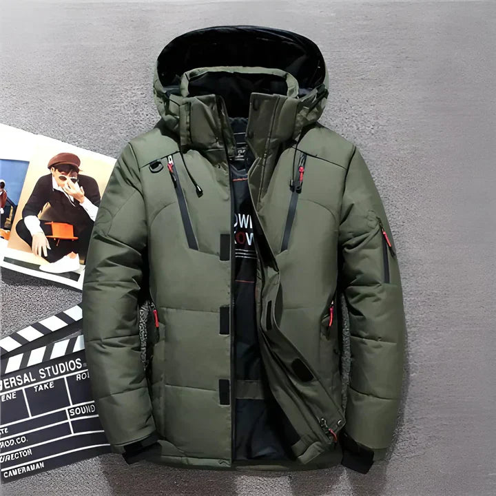 Men's Insulated Winter Parka - Waterproof, Windproof Jacket for Extreme Cold Weather