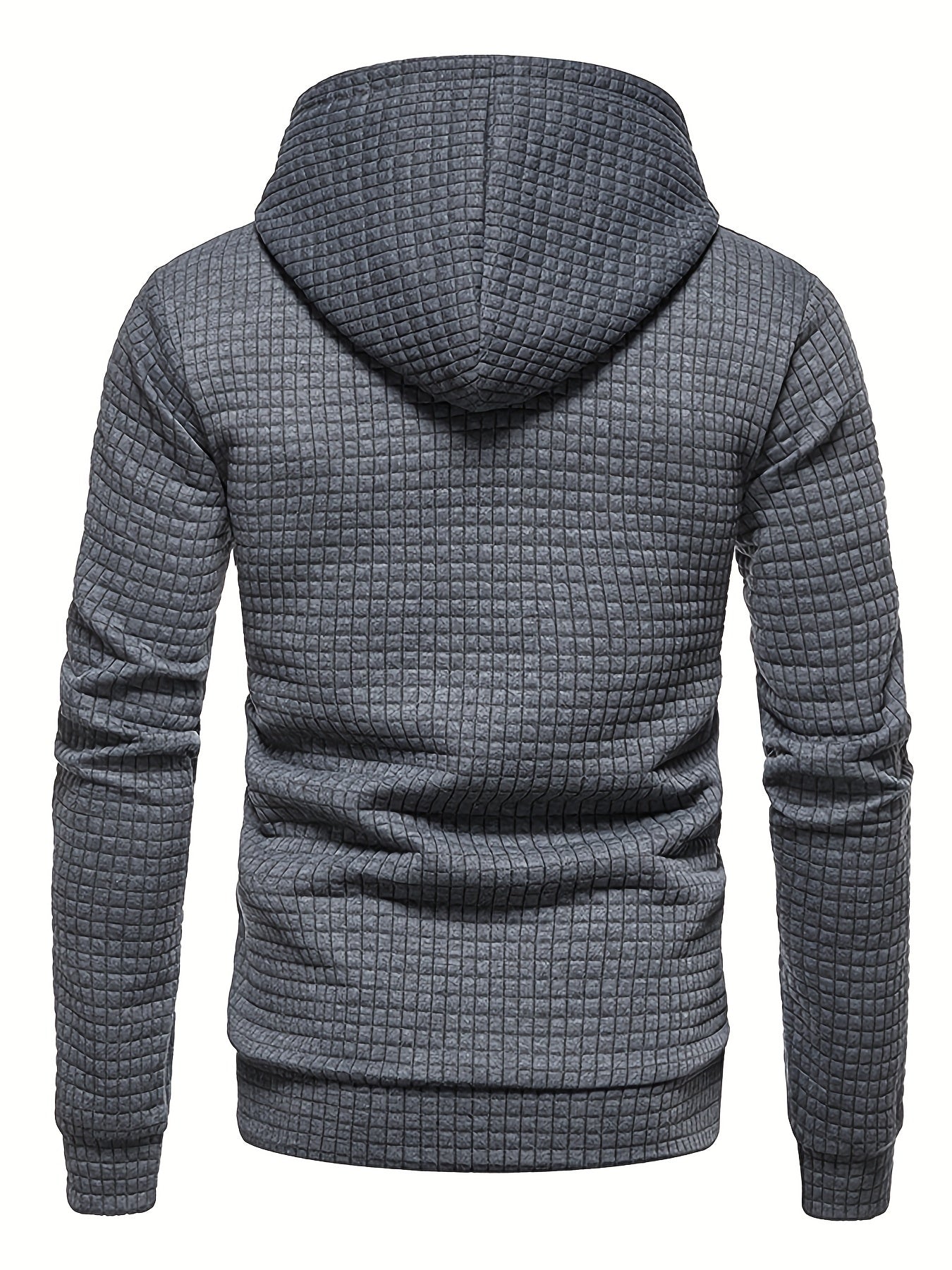 Casual men’s waffle winter hoodie