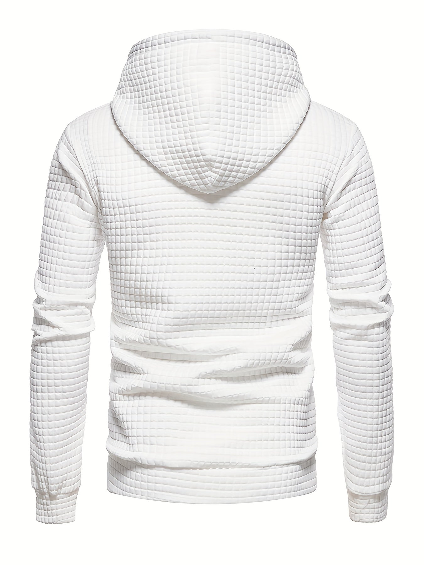 Casual men’s waffle winter hoodie