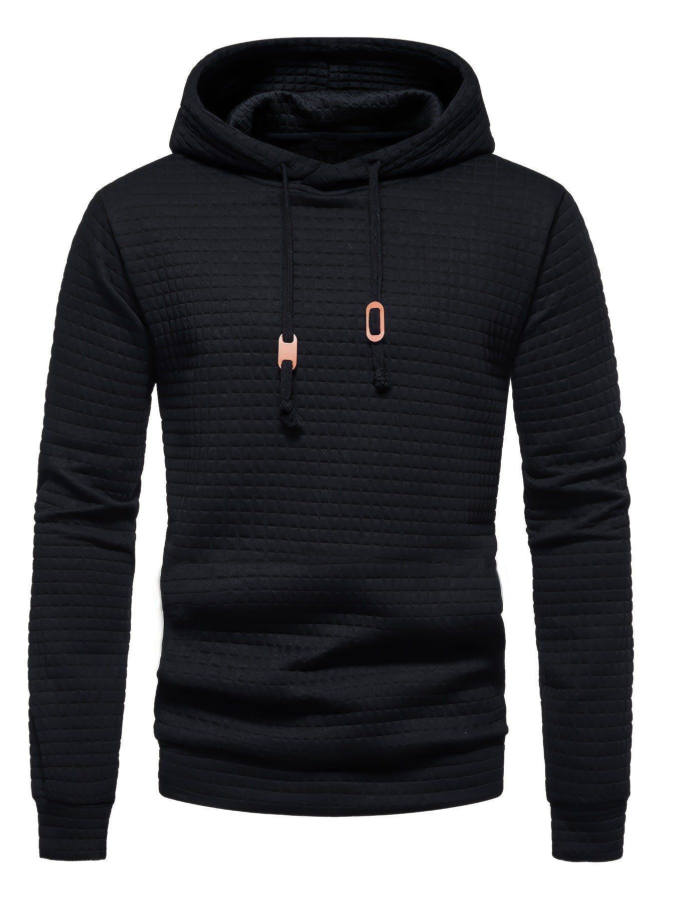 Casual men’s waffle winter hoodie