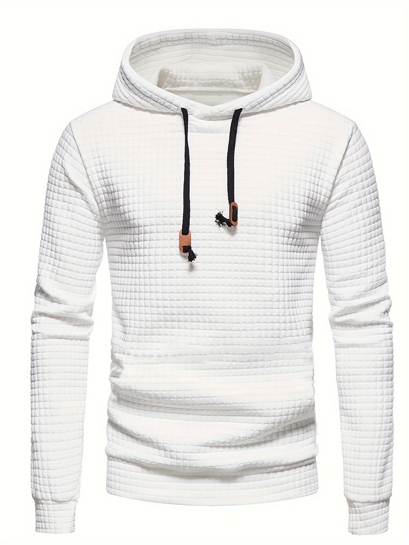 Casual men’s waffle winter hoodie