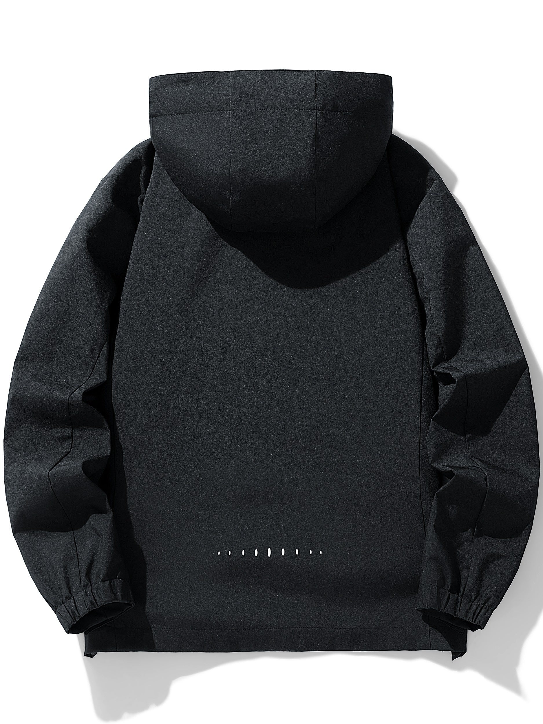 Lightweight windproof jacket with detachable hood men