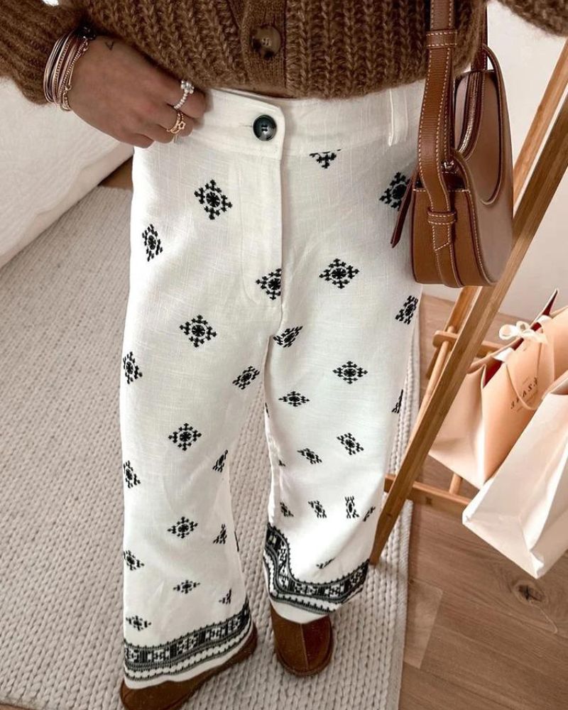 NAZIRA – Flowy Wide Leg Summer Pants | Light, Airy & Elegant