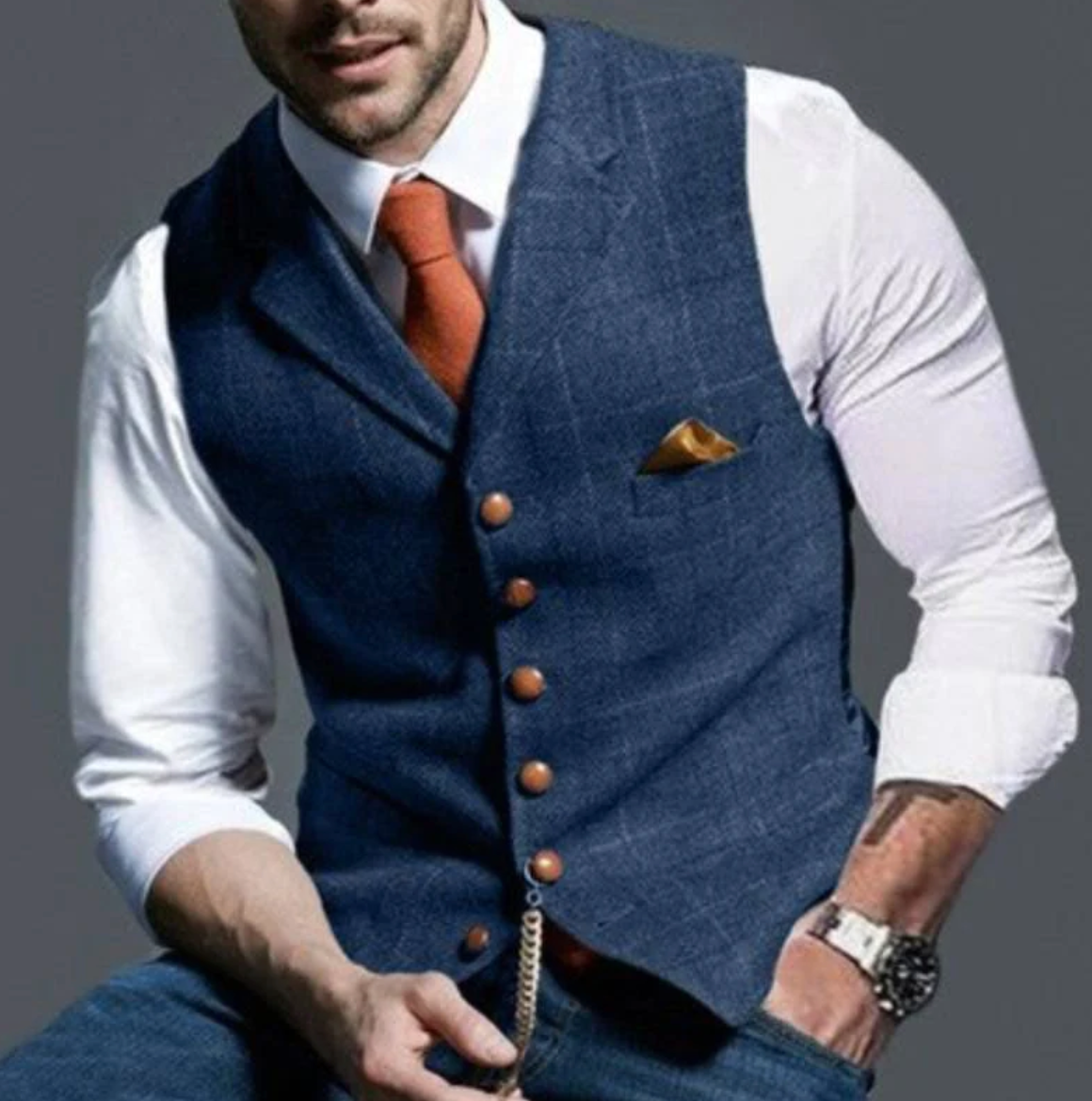 Craig - Elegant Men's Vest - Classic Tailored Design for Formal and Business Wear