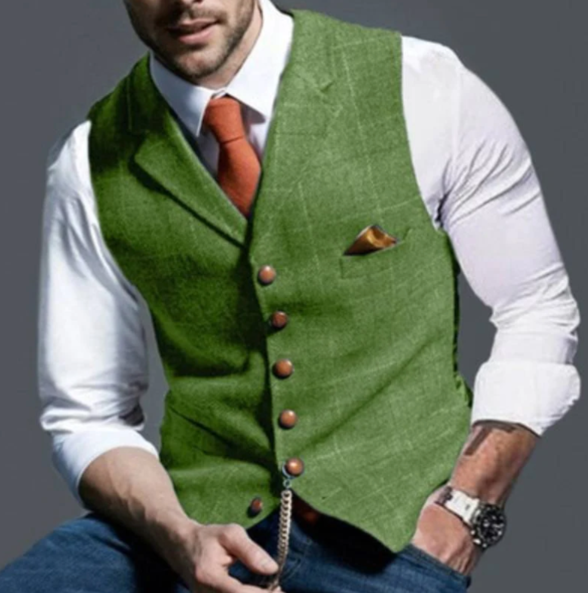 Craig - Elegant Men's Vest - Classic Tailored Design for Formal and Business Wear