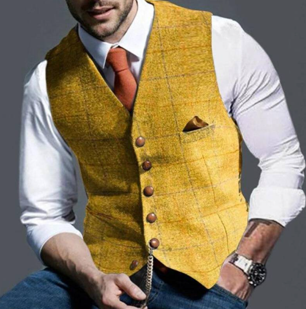Craig - Elegant Men's Vest - Classic Tailored Design for Formal and Business Wear