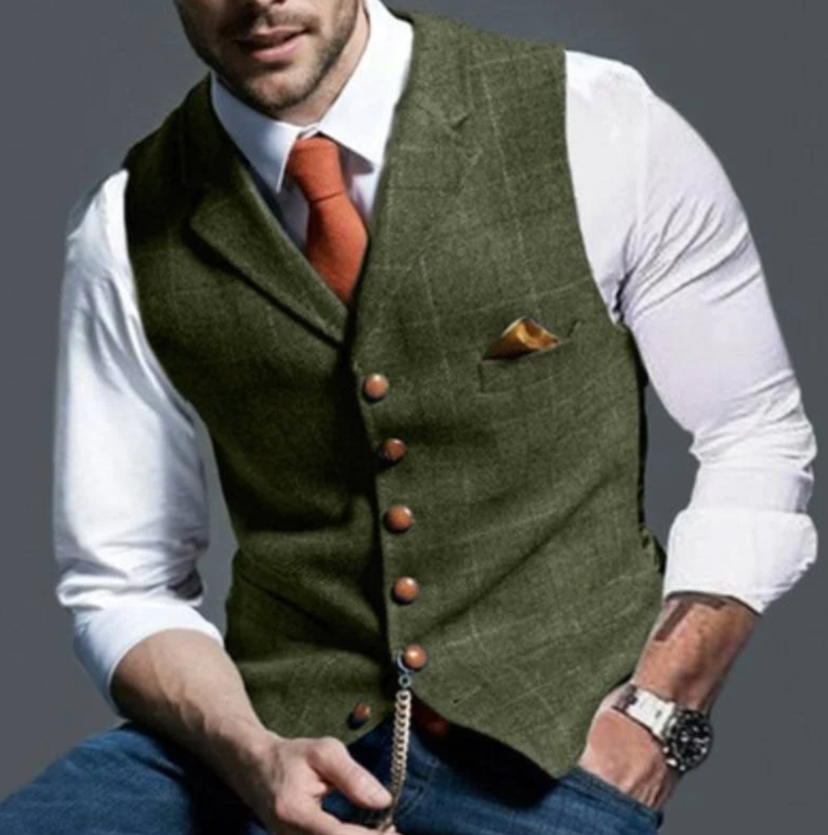 Craig - Elegant Men's Vest - Classic Tailored Design for Formal and Business Wear