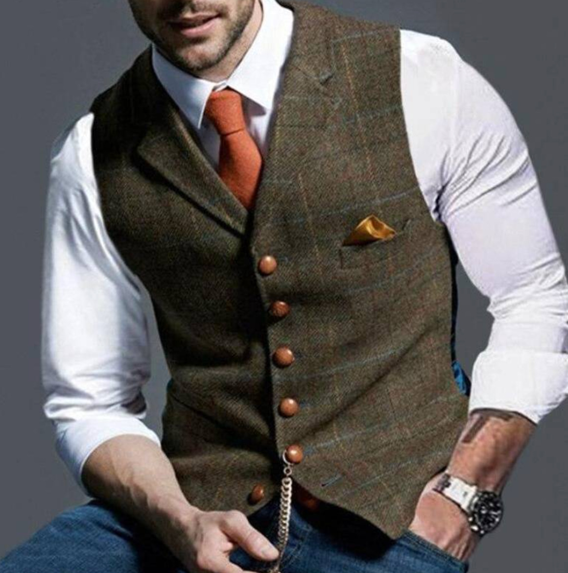 Craig - Elegant Men's Vest - Classic Tailored Design for Formal and Business Wear