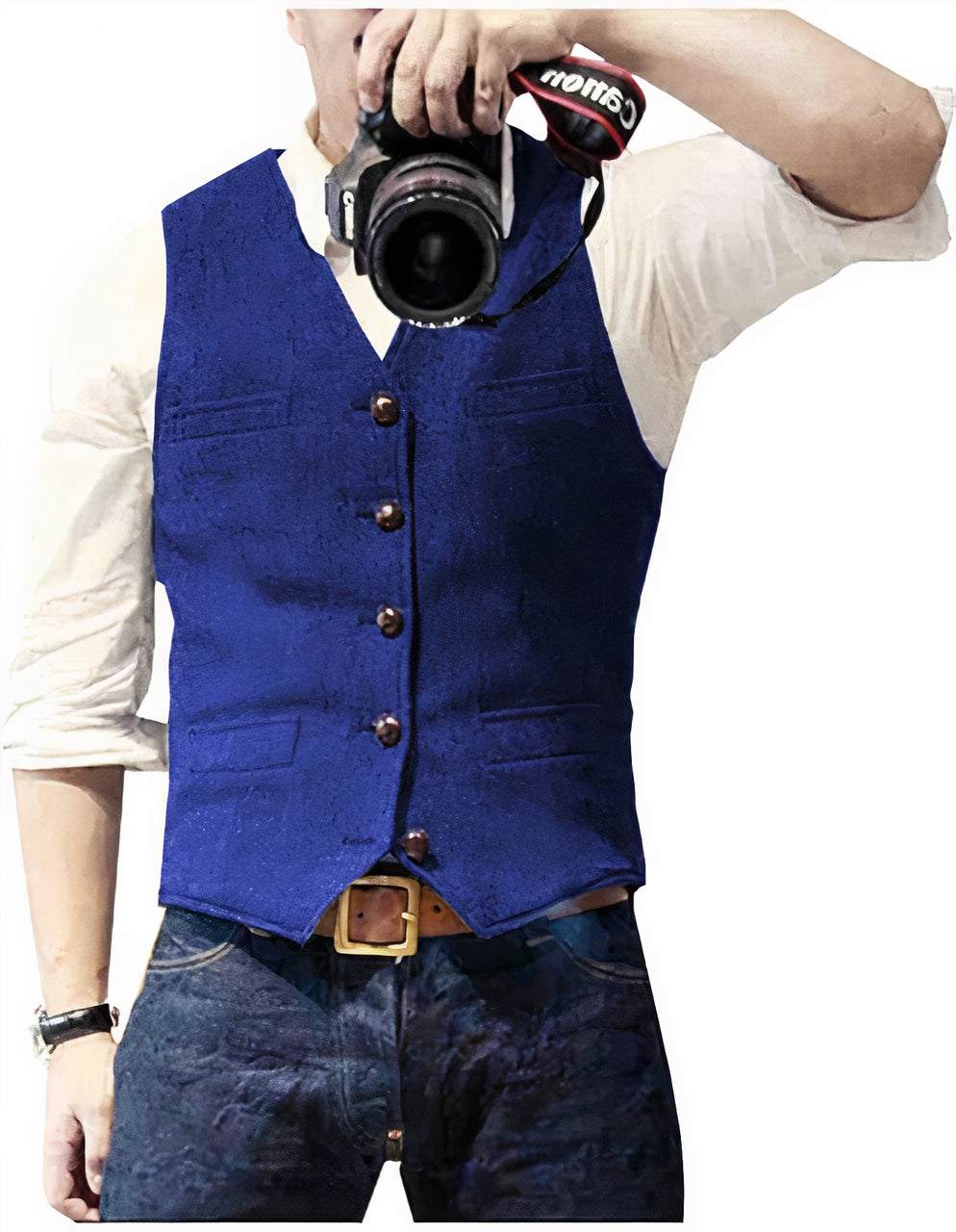 Classic Herringbone Vest - Sharp British Style for Weddings & Work