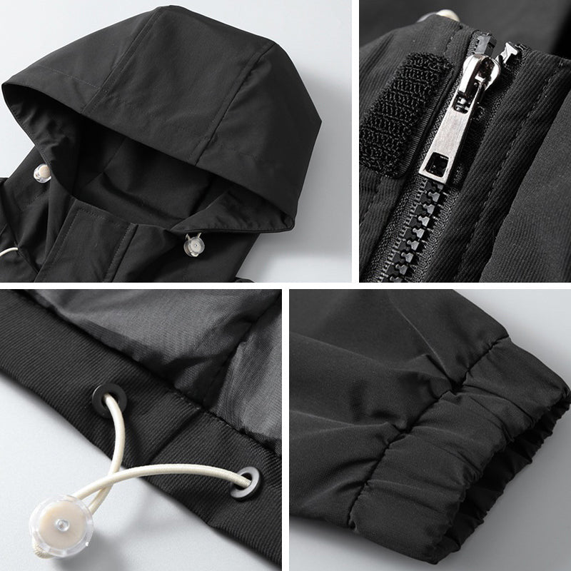 Men's spring plus size fashion hooded jacket