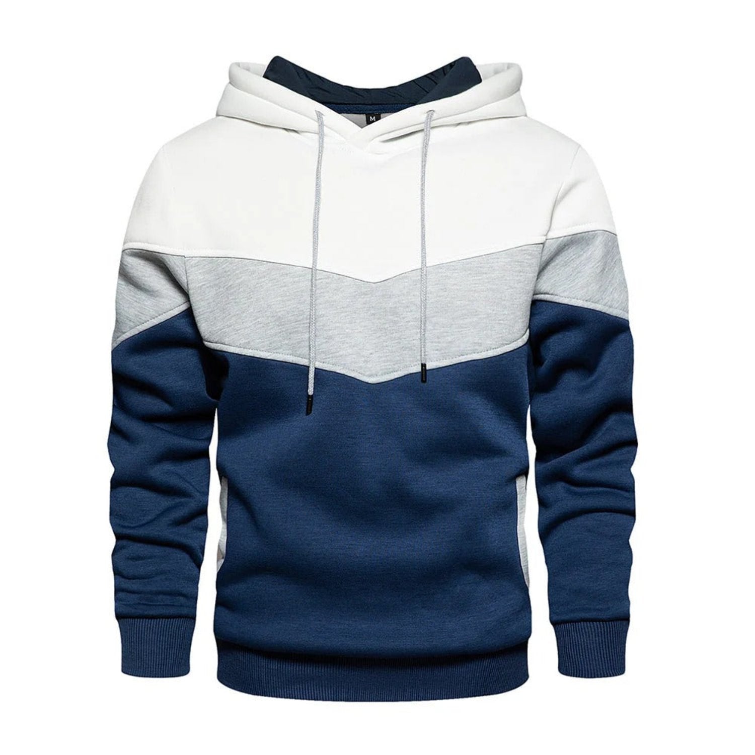 Men's casual sports sweatshirt with hood and pockets