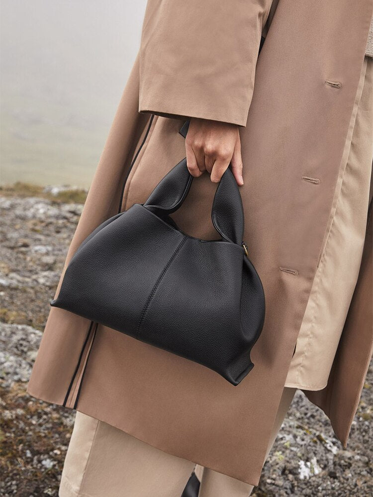 Chic Organic – Draped Calf Leather Bag
