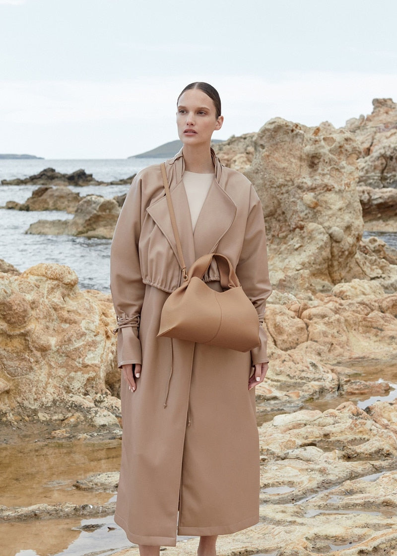 Chic Organic – Draped Calf Leather Bag
