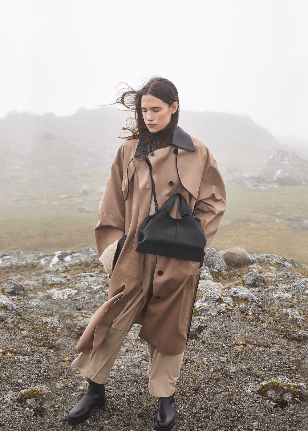 Chic Organic – Draped Calf Leather Bag