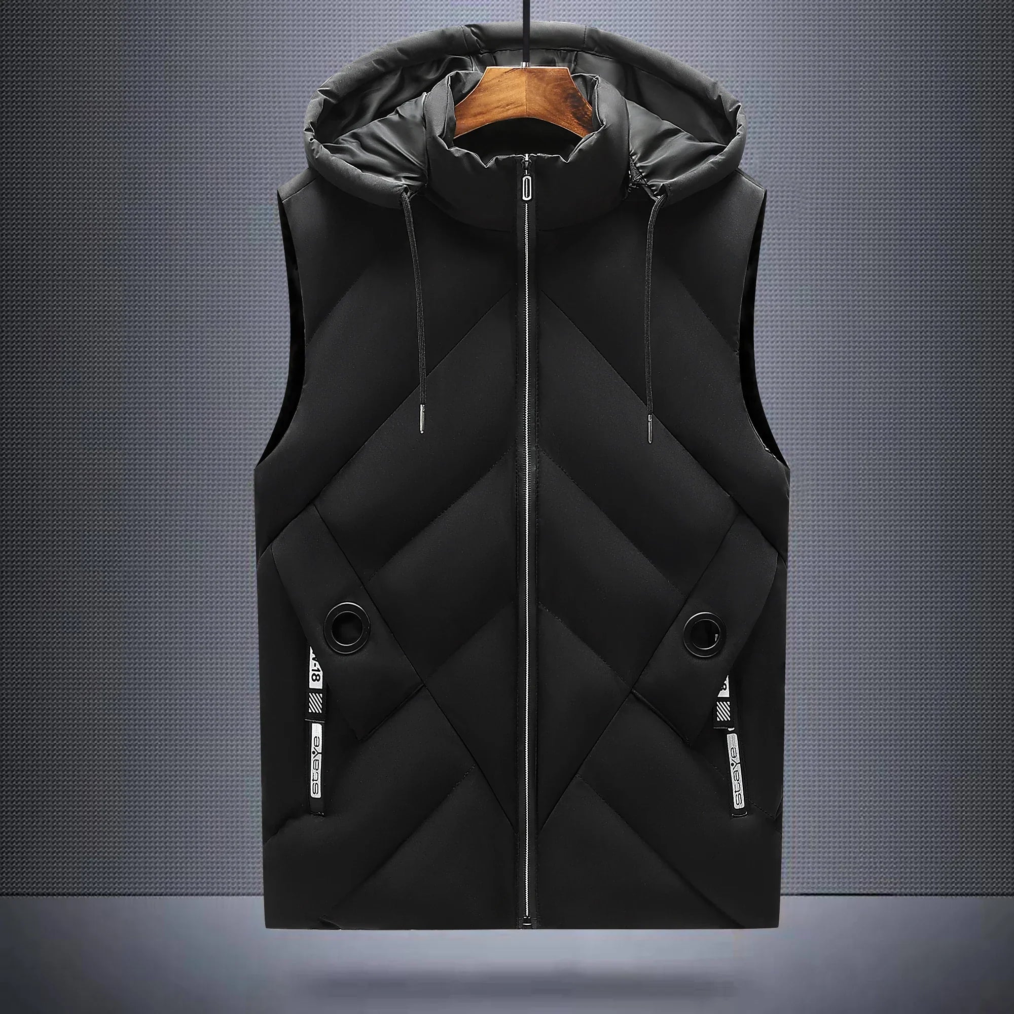 Men's patterned quilted vest