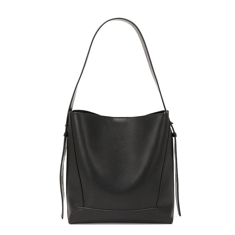 Urban Chic Leather Bucket Bag