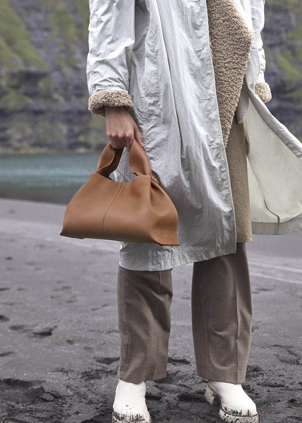 Chic Organic – Draped Calf Leather Bag