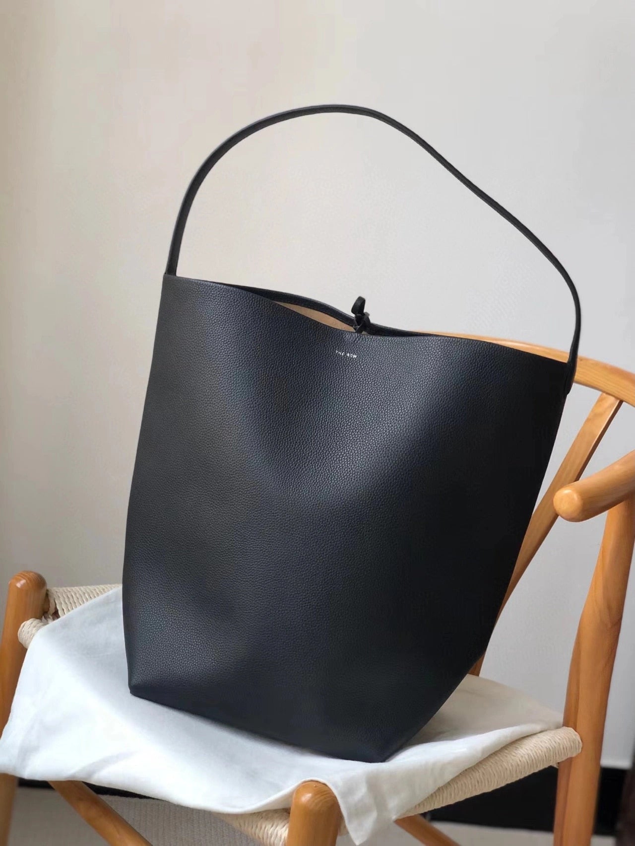 RowRuche Cowhide Leather Tote Bag