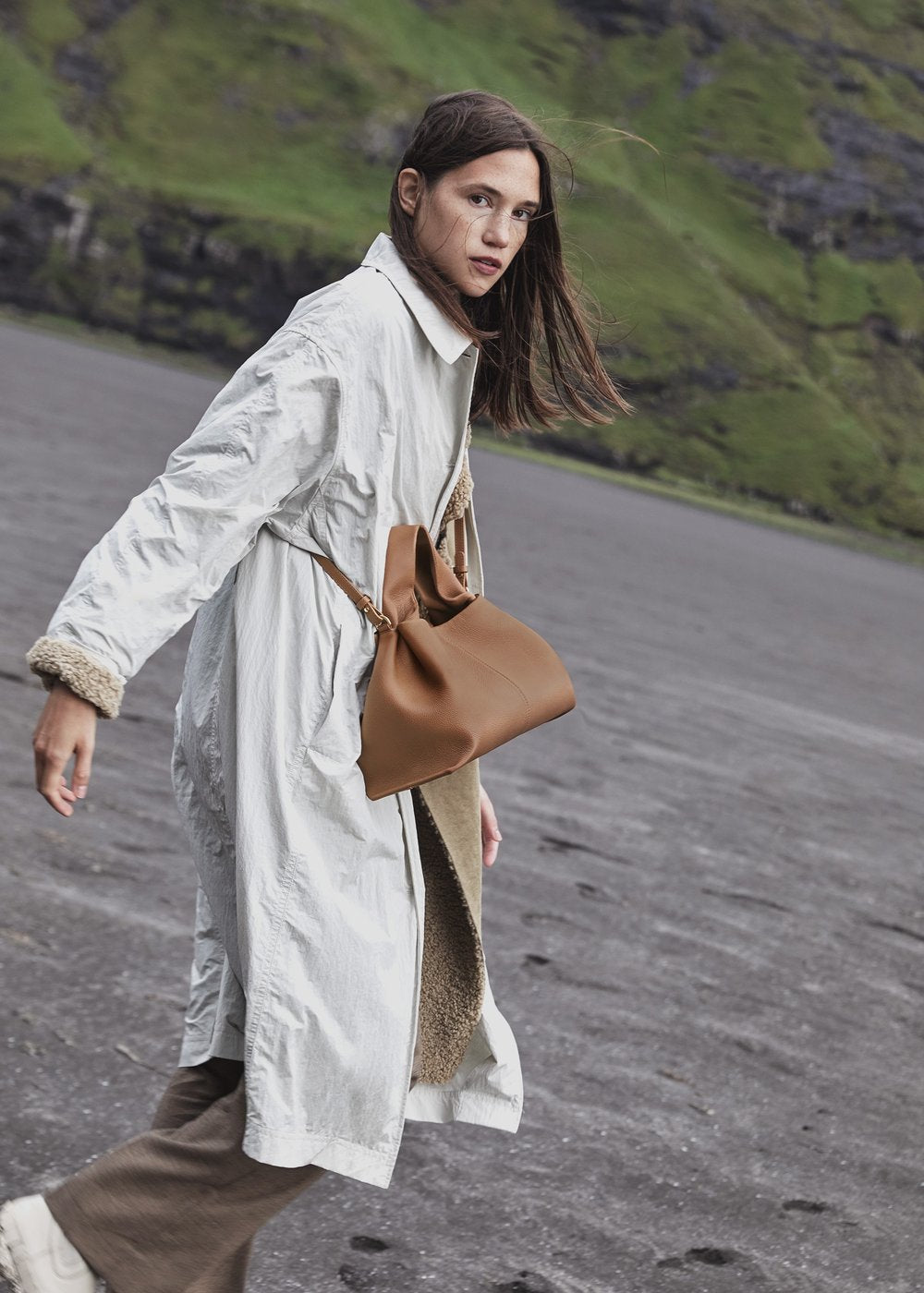 Chic Organic – Draped Calf Leather Bag