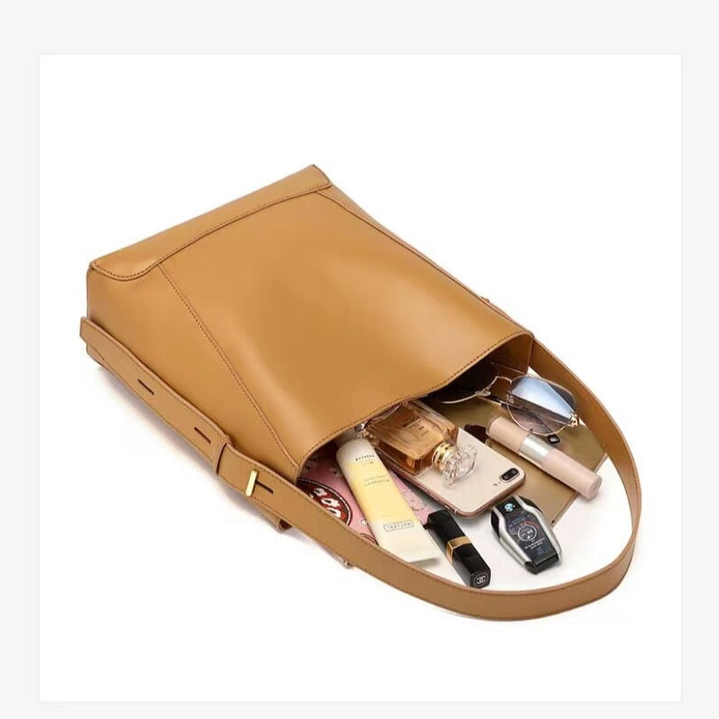Urban Chic Leather Bucket Bag