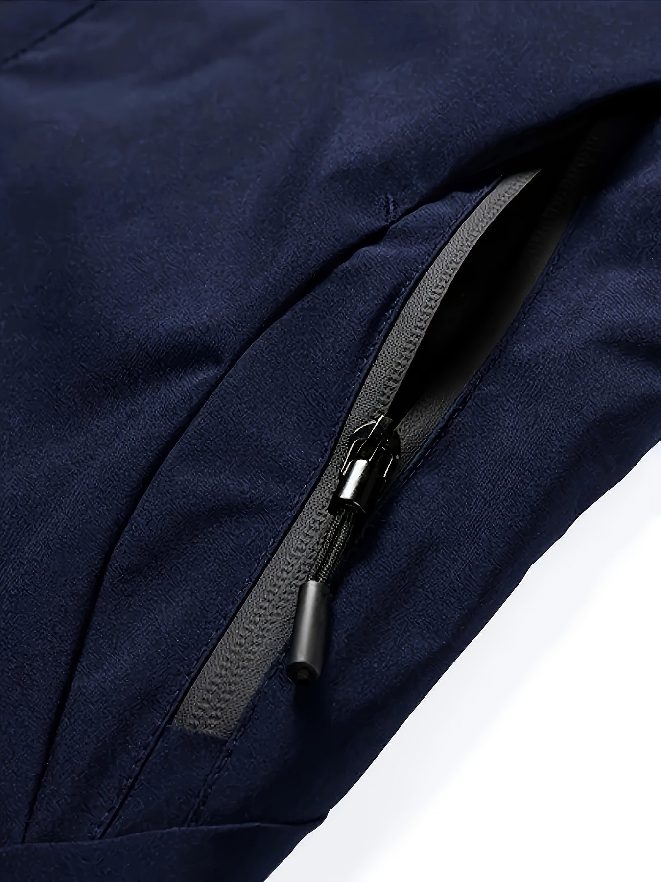 Lightweight windproof jacket with detachable hood men