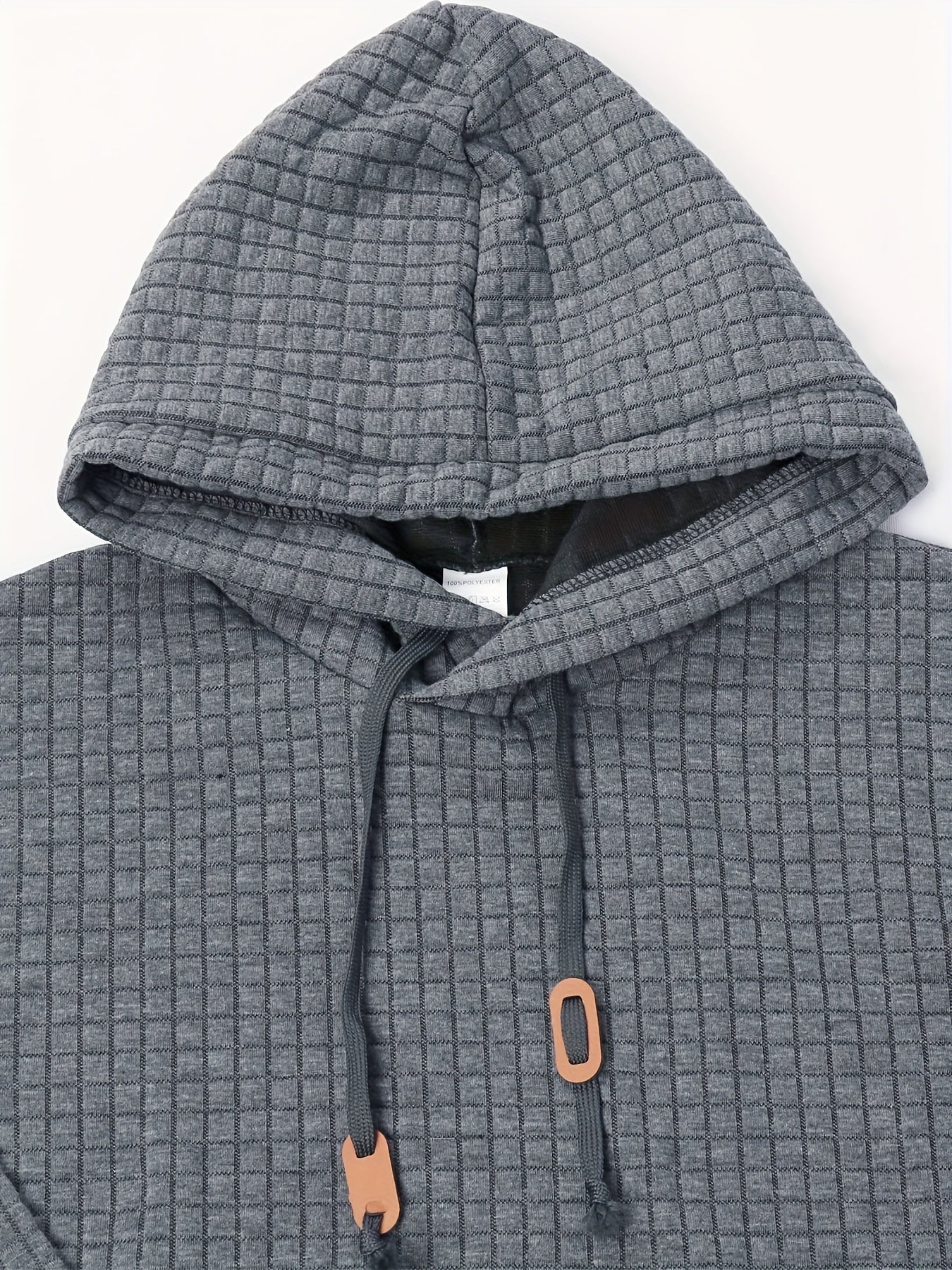 Casual men’s waffle winter hoodie